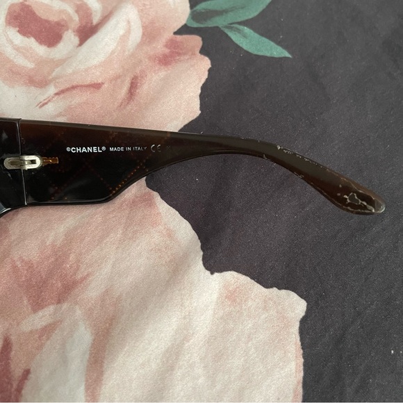 Brown CHANEL Crystal Sunglasses - Picture 8 of 10